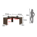 Mesa para Escritório Angular ME4116 Rústico