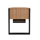 Mesa para escritório Me4182 Amêndoa/Preto