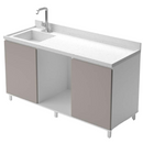 BALCÃO COM PIA - LINHA HOSPITALAR