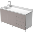 BALCÃO COM PIA - LINHA HOSPITALAR