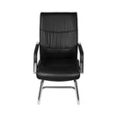 CADEIRA SUÉCIA FIXA PRETA EM P.U. BASE CROM