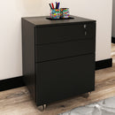 Gaveteiro Arquivo com Chave e Rodízio ME4148 Preto