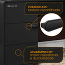 Mesa Gamer e Escritório Home MDP Preto BP XT Racer Logo Prata