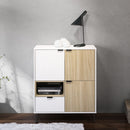 APARADOR CAYMAN 900MM MDP BRANCO FF LISO/LEGNO SALINAS FF