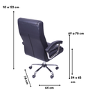 CADEIRA PRESIDENTE OLGA ACOLCHOADA PRETA