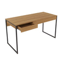 Mesa para Escritório ME4156 Amêndoa/Preto