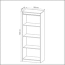 Armário Estante Alto para Escritório ME4150 Branco