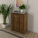 Balcão para Escritório com 2 Portas e 1 Prateleira ME4103 Nogal