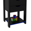Gaveteiro Gamer ME4163 Preto/Azul