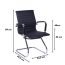 CADEIRA ESTELA FIXA CORINO PRETO