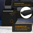 Mesa Gamer e Escritório Space One MDP Preto BP XT Racer Logo Branco