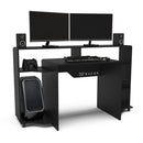 Mesa Gamer e Escritório Control MDP Preto BP XT Racer Logo Branco
