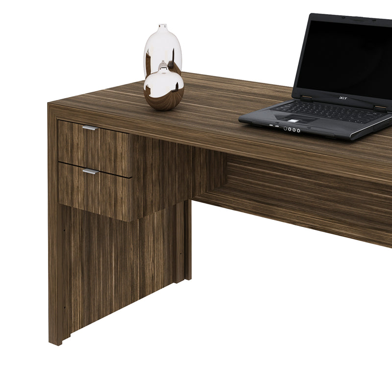 Mesa para Escritório com 2 gavetas ME4122 Nogal/Fendi