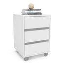 GAVETEIRO MAUA 3G 450MM MDP BRANCO FF LISO