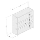 ESTANTE SHANTOU 3 NICHOS MDP BRANCO BP/LEGNO SALINAS FF