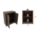 Balcão para Escritório com 2 Portas e 1 Prateleira ME4103 Rústico