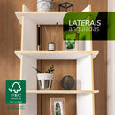 Estante Jade MDP Branco FF Liso Eco Friendly