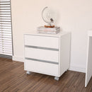 GAVETEIRO MAUA 3G 600MM MDP BRANCO FF LISO