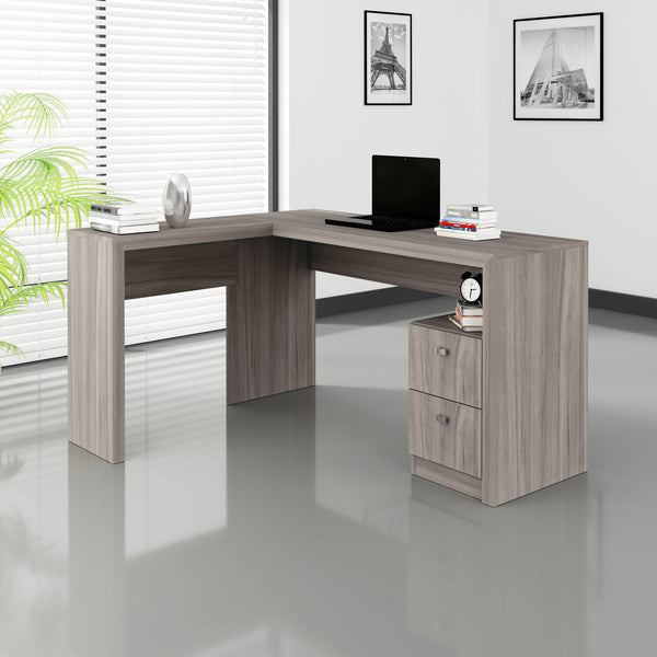Mesa para Escritório com 2 gavetas ME4129 Carvalho