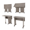 Mesa para Escritório com Rodizio ME4117 Carvalho