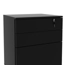 Gaveteiro Arquivo com Chave e Rodízio ME4148 Preto