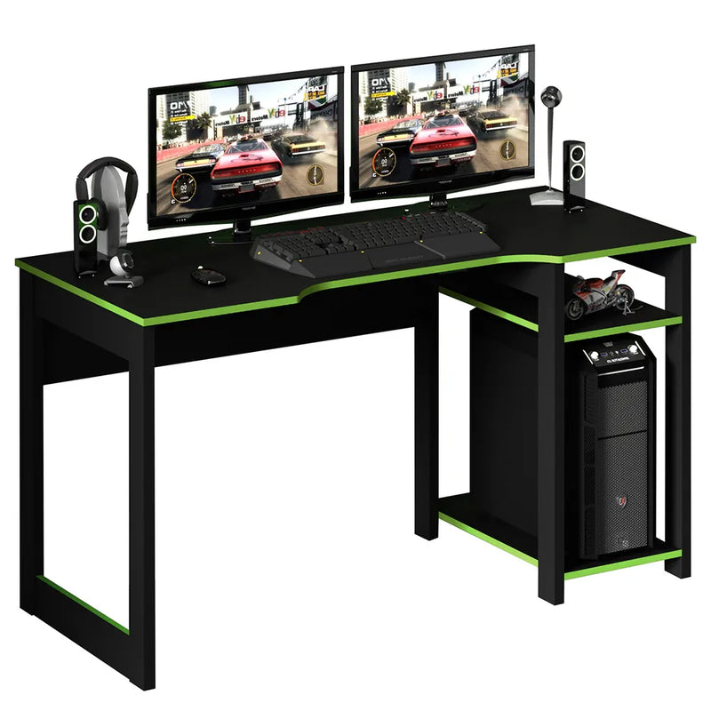 Mesa Gamer ME4152 Preto/Verde