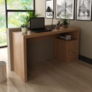 Mesa para Escritório com 2 gavetas ME4130 Amêndoa