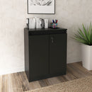 Balcão para Escritório com Chave ME4149 Preto