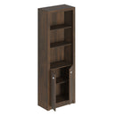 Armário Alto para Escritório com 2 Portas e 5 Prateleiras Rústico ME4110