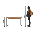 Mesa para Escritório  ME4160 Amêndoa/Preto