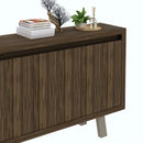 Balcão para Escritório com 3 portas ME4120 Nogal/Fendi