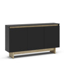 APARADOR LOS ANGELES MDP PRETO UV TEX/CARVALHO CLARO FF