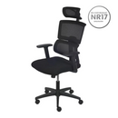 CADEIRA JULIANA GIR ALTA TELA PRETA