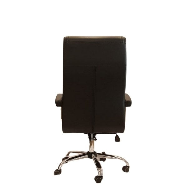 Cadeira de escritório Presidente Luxo estrutura cromada
